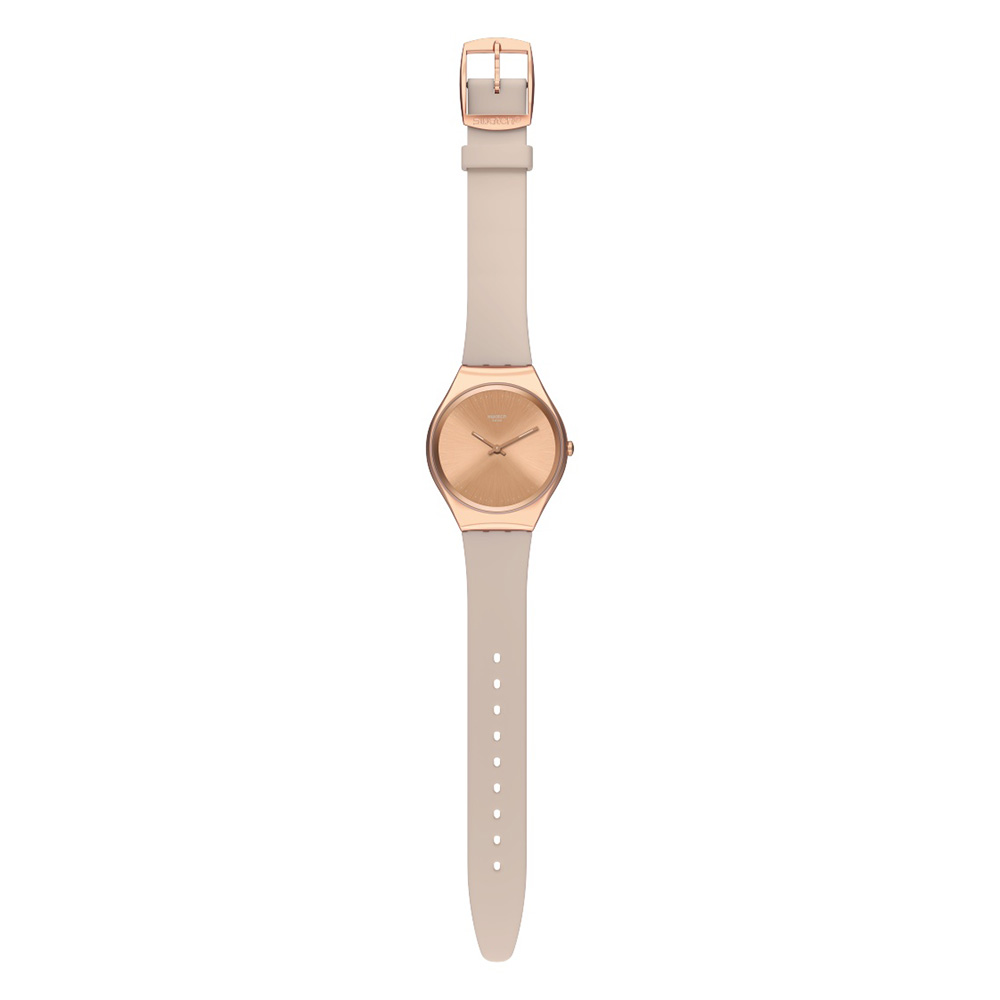 Swatch Skinrosee SYXG101 Beige color rubber strap