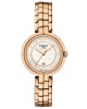 Tissot Flamingo T094.210.33.116.02 Quartz Επιχρυσωμένο ανοξείδωτο ατσάλι Μπρασελέ Καντράν από πλάκα λευκού φιλντίσι Διαμάντια