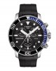 Tissot Seastar 1000 Quartz Chronograph T120.417.17.051.02 Ανοξείδωτο ατσάλι Μαύρο καουτσούκ λουρί Στεφάνη αλουμινίου Μαύρο χρώμα καντράν  Καταδυτικό
