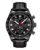 Tissot PRS 516 Quartz Chronograph T131.617.36.052.00 Ανοξείδωτο ατσάλι Μαύρο δερμάτινο λουρί Μαύρο καντράν