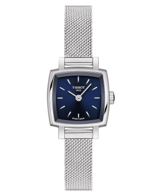 Tissot Lovely Square T058.109.11.041.00 Quartz Ανοξείδωτο ατσάλι Μπρασελέ milanese Μπλε χρώμα καντράν