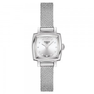 Tissot Lovely Square T058.109.11.036.00 Quartz Stainless steel Bracelet milanese Silver color dial