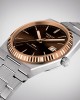 Tissot Prx Powermatic 80 18K Gold Bezel T931.407.41.291.00 Ανοξείδωτο ατσάλι Μπρασελέ Καφέ-Μαύρο χρώμα καντράν