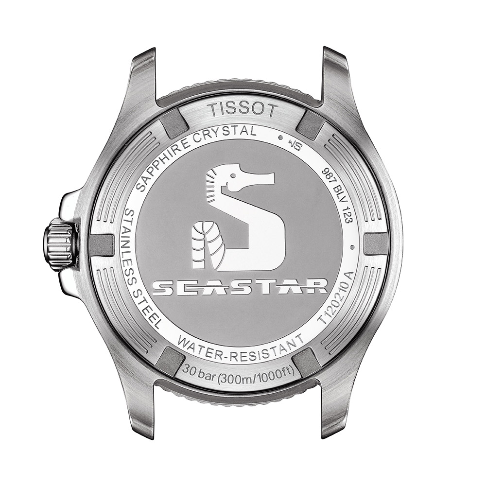 Tissot Seastar 1000 36MM T120.210.21.051.00 Quartz Ανοξείδωτο ατσάλι Μπρασελέ Μαύρο χρώμα καντράν Κεραμική στεφάνη Καταδυτικό