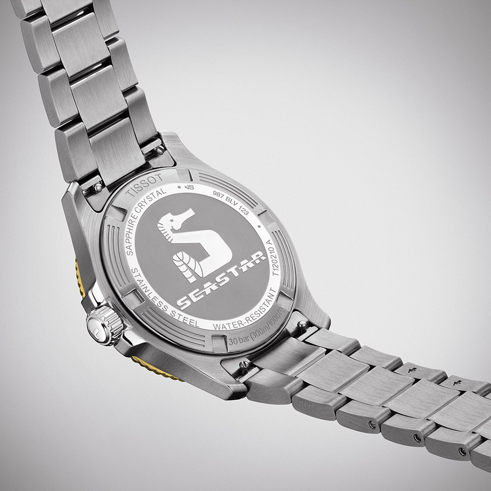 Tissot Seastar 1000 36MM T120.210.11.011.00 Quartz Ανοξείδωτο ατσάλι Μπρασελέ Κεραμική στεφάνη Λευκό χρώμα καντράν Καταδυτικό