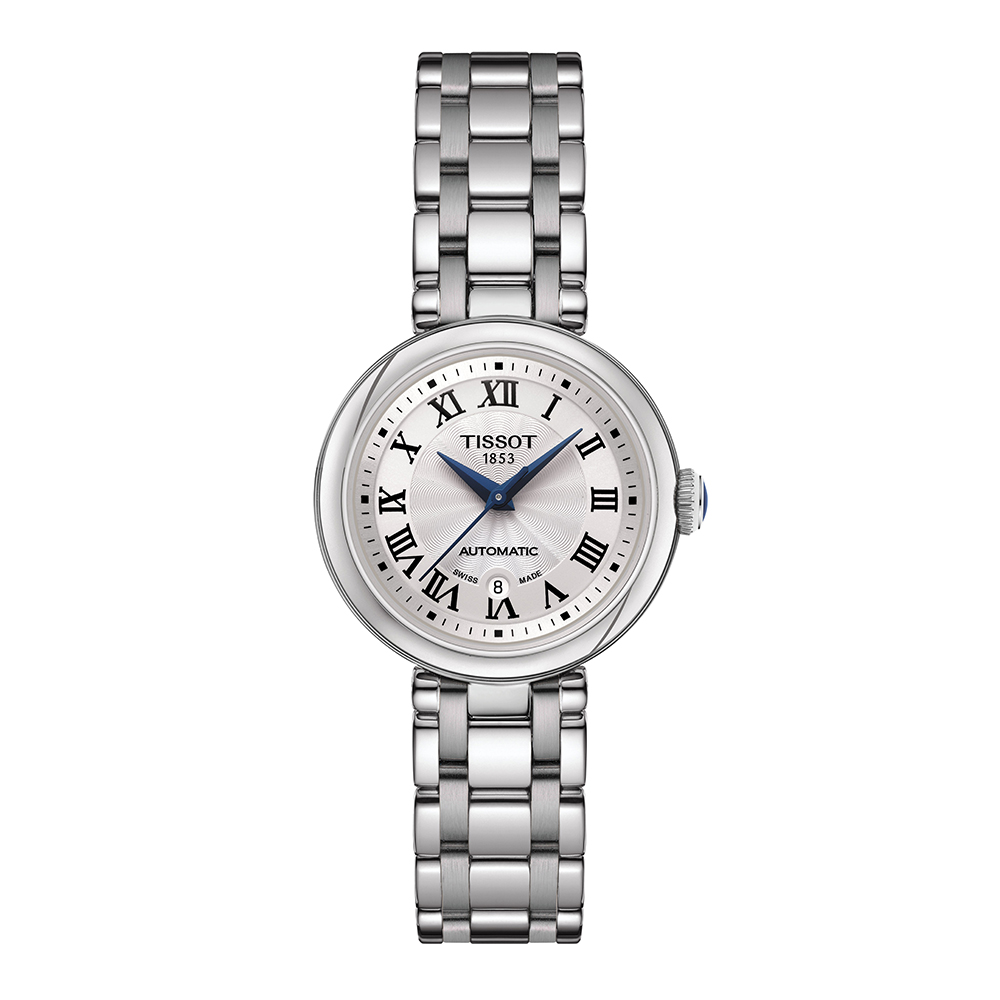 Tissot Bellissima Automatic T126.207.11.013.00 Ανοξείδωτο ατσάλι Μπρασελέ Λευκό χρώμα Καντράν Λατινική αρίθμηση 