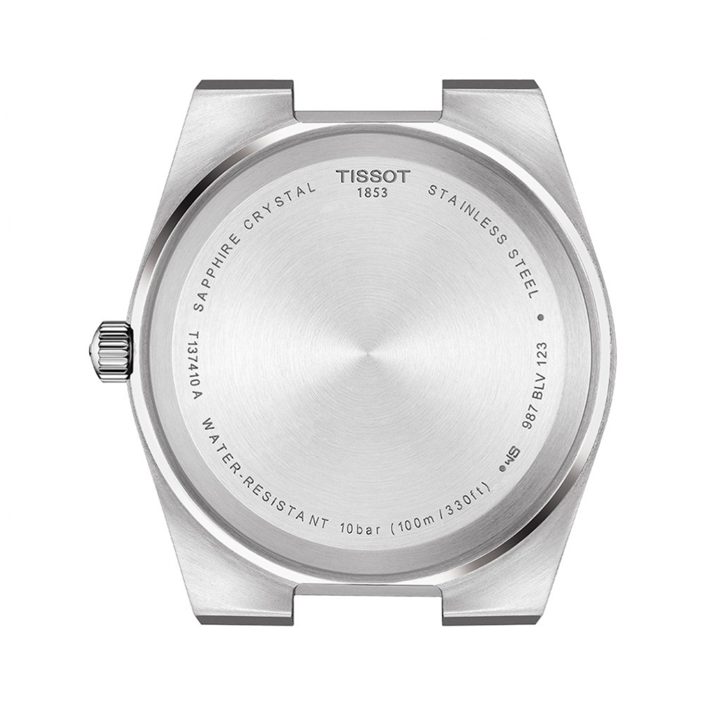 Tissot Prx T137.410.16.041.00 Quartz Ανοξείδωτο ατσάλι Μπλε δερμάτινο λουρί Μπλε χρώμα καντράν