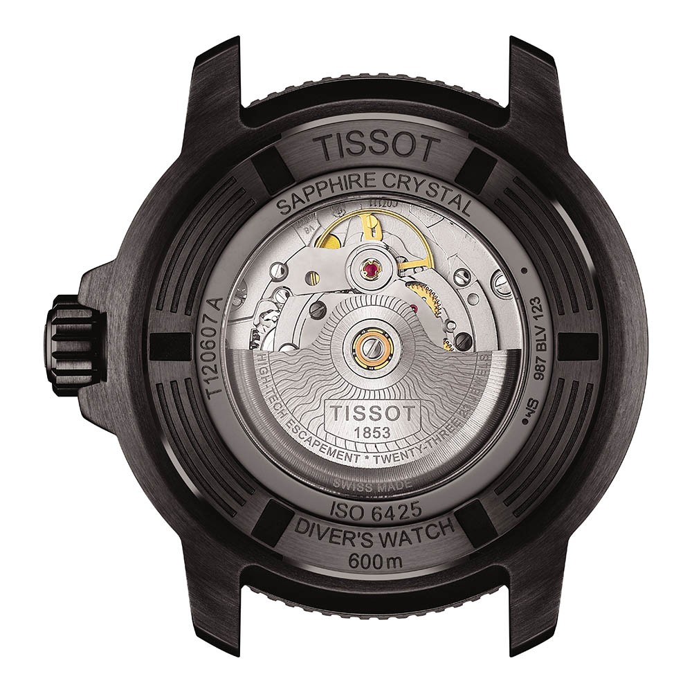 Tissot Seastar 2000 Profesional Powermatic 80 T120.607.37.041.00 Ανοξείδωτο ατσάλι Μπλε καουτσούκ λουρί Κεραμική στεφάνη Μπλε χρώμα καντράν Καταδυτικό