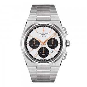 Tissot Prx Automatic Chronograph T137.427.11.011.00 Stainless steel Bracelet White color dial