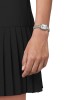Tissot Lovely Square T058.109.17.036.02 Quartz Ανοξείδωτο ατσάλι Καουτσουκ λουρί Ασημί χρώμα καντράν Διαμάντια