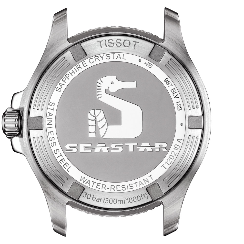 Tissot Seastar 1000 36MM T120.210.17.116.00 Quartz Ανοξείδωτο ατσάλι Λευκό λουρί σιλικόνης Λευκό φίλντισι καντράν Κεραμική στεφάνη Καταδυτικό
