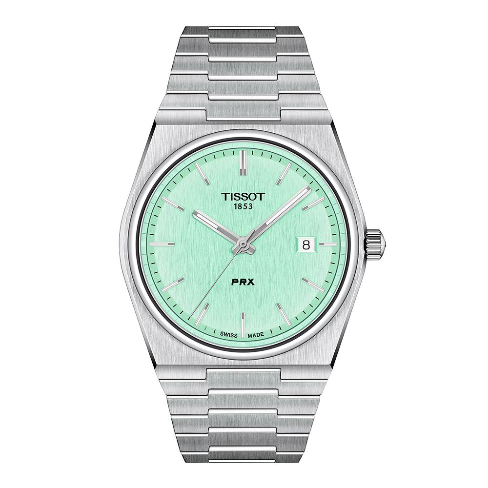 Tissot Prx T137.410.11.091.01 Quartz Ανοξείδωτο ατσάλι Μπρασελέ Πράσινο χρώμα καντράν