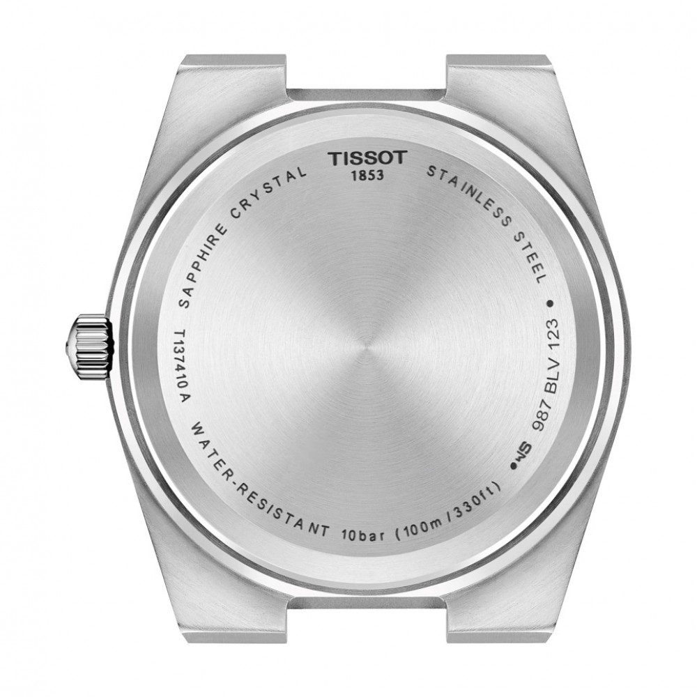 Tissot Prx T137.410.17.011.00 Ανοξείδωτο ατσάλι Λευκό καουτσούκ λουρί Λευκό χρώμα καντράν