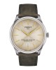 Tissot Chemin Des Tourelles Powermatic 80 T139.407.16.261.00 Ανοξείδωτο ατσάλι Καφέ δερμάτινο λουρί Ιβουάρ χρώμα καντράν