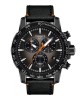 Tissot Supersport Chrono Basketball Edition T125.617.36.081.00 Quartz Ανοξείδωτο ατσάλι Μαύρο δερμάτινο λουρί Μαύρο χρώμα καντράν Στεφάνη αλουμινίου Ταχύμετρο