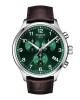 Tissot Chrono XL Classic T116.617.16.092.00 Ανοξείδωτο ατσάλι Καφέ δερμάτινο λουρί Πράσινο χρώμα καντράν