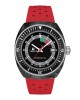 Tissot Sideral S Powermatic 80 T145.407.97.057.02 Ανοξείδωτο ατσάλι Κόκκινο λουρί σιλικόνης Μαύρο χρώμα καντράν