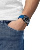 Tissot Sideral S Powermatic 80 T145.407.97.057.01 Ανοξείδωτο ατσάλι Μπλε λουρί σιλικόνης Μαύρο χρώμα καντράν