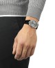 Tissot Prx Damascus Steel T137.807.96.081.00 Αυτόματο Damascus Ανοξείδωτο ατσάλι Μαύρο δερμάτινο λουρί Γκρι χρώμα καντράν