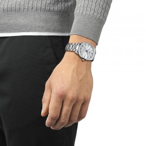 Tissot PR 100 Jungfraubahn 40mm T150.410.11.031.00 Quartz Ανοξείδωτο ατσάλι Μπρασελέ Ασημί χρώμα καντράν