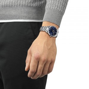 Tissot PR 100 Jungfraubahn 40mm T150.410.11.041.02 Quartz Ανοξείδωτο ατσάλι Μπρασελέ Μπλε χρώμα καντράν