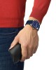 Tissot PR516 Powermatic 80 T149.407.16.041.00 Αυτόματο Ανοξείδωτο ατσάλι Μπλε δερμάτινο λουρί Μπλε χρώμα καντράν