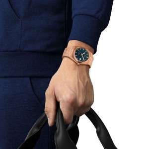 Tissot Prx Powermatic 80 T137.407.33.041.00 Plated stainless steel Bracelet Blue color dial