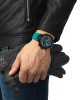 Tissot T-Race Quartz Chronograph T141.417.37.051.01 Ιονισμένο ανοξείδωτο ατσάλι Πράσινο καουτσούκ λουρί Μαύρο χρώμα καντράν