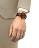 Tissot Chemin Des Tourelles Automatic Chronograph T139.462.36.298.00 Επιχρυσωμένο ανοξείδωτο ατσάλι Καφέ ανάγλυφο δερμάτινο λουρί καφέ χρώμα καντράν
