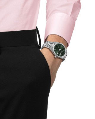 Tissot Ballade 40MM T156.410.11.091.00 Quartz Ανοξείδωτο ατσάλι Μπρασελέ Πράσινο χρώμα καντράν