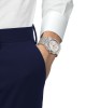 Tissot Prx T137.417.11.031.00 Quartz Χρονογράφος Ανοξείδωτο ατσάλι Μπρασελέ Ασημί χρώμα καντράν