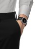 Tissot PR 100 40MM T150.410.16.051.00 Quartz Ανοξείδωτο ατσάλι Μαύρο δερμάτινο λουρί Μαύρο χρώμα καντράν
