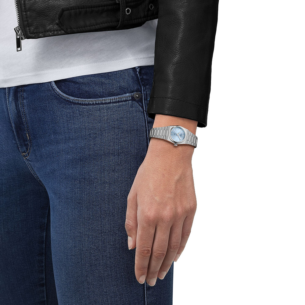 Tissot Prx 25MM T137.010.11.351.00 Quartz Ανοξείδωτο ατσάλι Μπρασελέ Μπλε του πάγου χρώμα καντράν