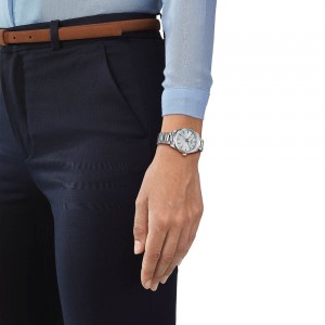 Tissot PR 100 Jungfraubahn 34mm T150.210.11.031.01 Quartz Ανοξείδωτο ατσάλι Μπρασελέ Ασημί χρώμα καντράν