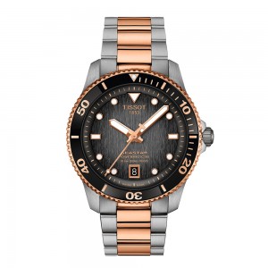 Tissot Seastar 1000 Powermatic 80 T120.807.22.051.01 Stainless steel Bimetallic bracelet Grey -black color dial Diving