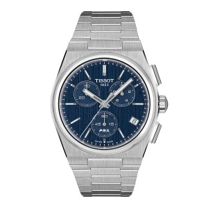 Tissot Prx T137.417.11.041.00 Quartz Χρονογράφος Ανοξείδωτο ατσάλι Μπρασελέ Μπλε χρώμα καντράν