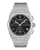 Tissot Prx T137.417.11.051.00 Quartz Χρονογράφος Ανοξείδωτο ατσάλι Μπρασελέ Μαύρο χρώμα καντράν