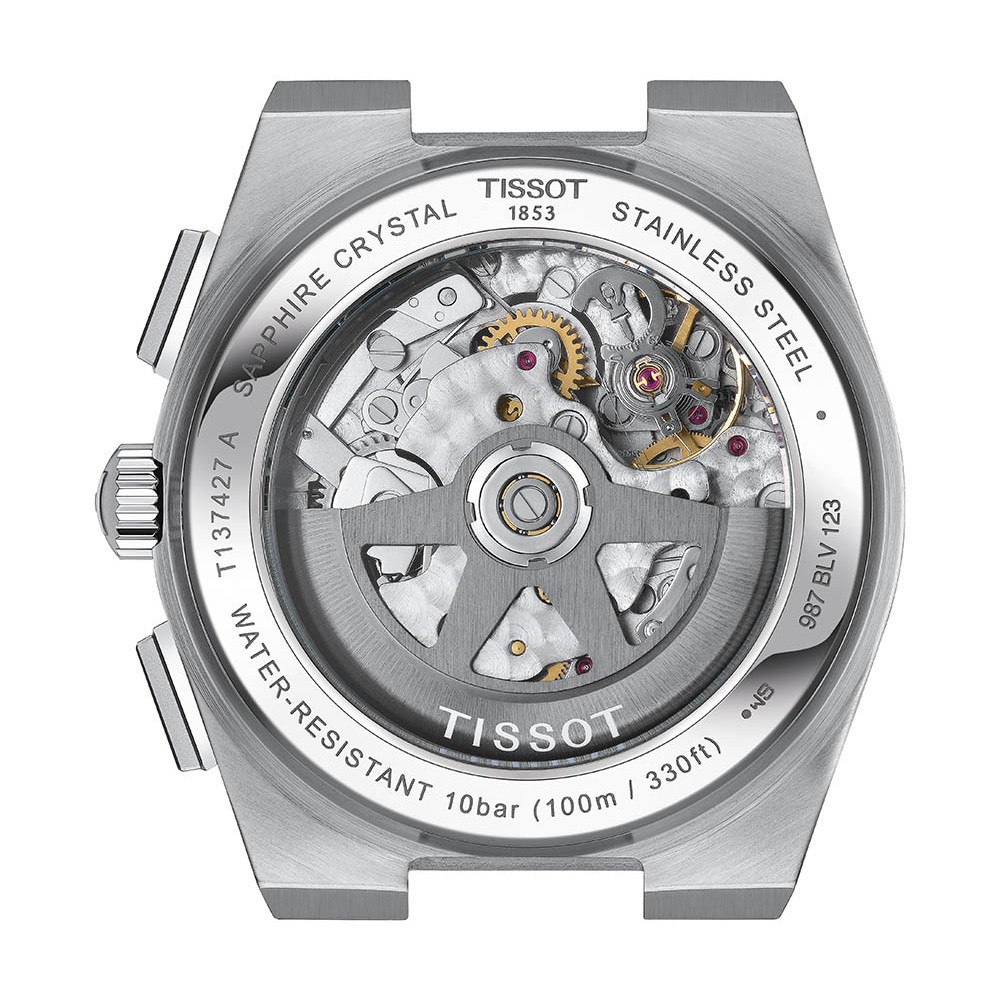 Tissot Prx Automatic Chronograph T137.427.11.091.00 Ανοξείδωτο ατσάλι Μπρασελέ Πράσινο χρώμα καντράν