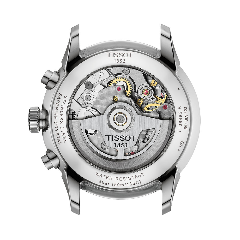 Tissot Chemin Des Tourelles Automatic Chronograph T139.462.11.038.00 Ανοξείδωτο ατσάλι Μπρασελέ Ασημί χρώμα καντράν