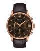 Tissot Chemin Des Tourelles Automatic Chronograph T139.462.36.298.00 Επιχρυσωμένο ανοξείδωτο ατσάλι Καφέ ανάγλυφο δερμάτινο λουρί καφέ χρώμα καντράν