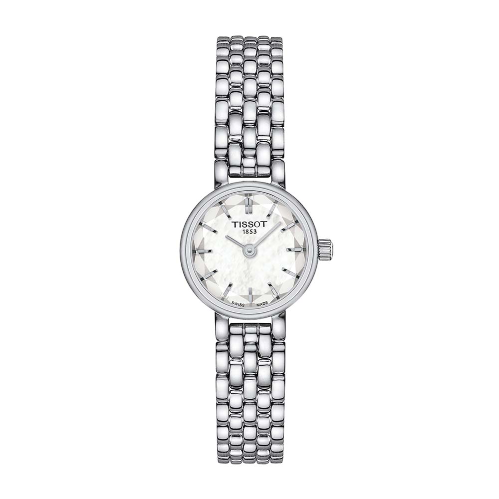 Tissot Lovely Round T140.009.11.111.00 Quartz Ανοξείδωτο ατσάλι Μπρασελέ Λευκό φιλντίσι πλάκα καντράν