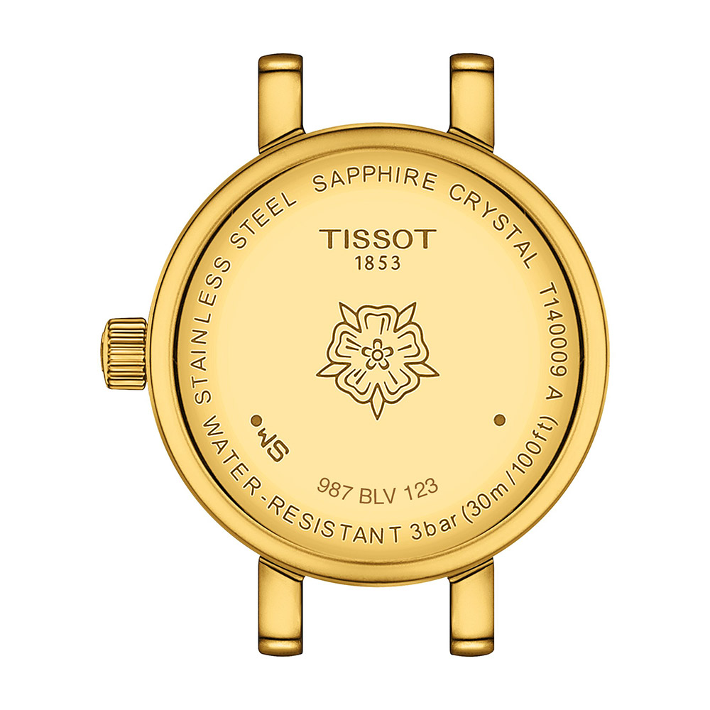 Tissot Lovely Round T140.009.63.026.00 Quartz Επιχρυσωμένο ανοξείδωτο ατσάλι Μπρασελέ Σαμπανιζέ χρώμα καντράν Διαμάντια