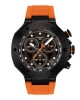 Tissot T-Race Quartz Chronograph T141.417.37.051.02 Ιονισμένο ανοξείδωτο ατσάλι Πορτοκαί καουτσούκ λουρί Μαύρο χρώμα καντράν
