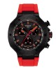 Tissot T-Race Quartz Chronograph T141.417.37.061.01 Ιονισμένο ανοξείδωτο ατσάλι Κόκκινο καουτσούκ λουρί Σκούρο γκρι χρώμα καντράν