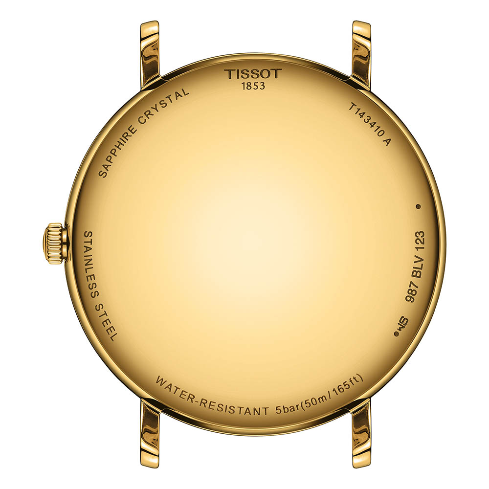 Tissot Everytime 40MM T143.410.33.091.00 Quartz Επιχρυσωμένο ανοξείδωτο ατσάλι Μπρασελέ millanese Πράσινο χρώμα καντράν