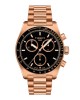 Tissot PR516 Chronograph T149.417.33.051.00 Quartz Χρονογράφος Επιχρυσωμένο ανοξείδωτο ατσάλι Μπρασελέ Μα΄ύρο χρώμα καντράν Ταχύμετρο