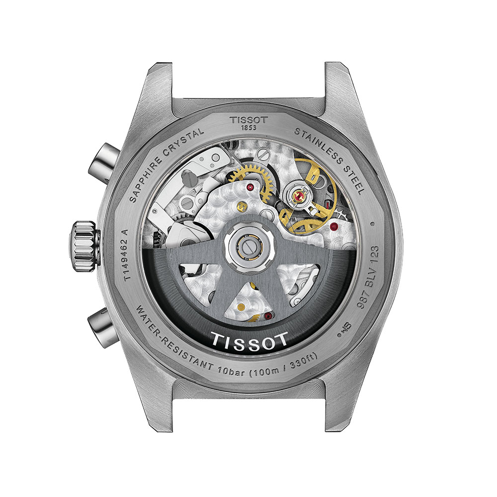 Tissot PR516 Chronograph T149.462.11.011.00 Αυτόματο Ανοξείδωτο ατσάλι Μπρασελέ Λευκό χρώμα καντράν