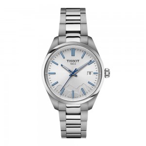 Tissot PR 100 Jungfraubahn 34mm T150.210.11.031.01 Quartz Ανοξείδωτο ατσάλι Μπρασελέ Ασημί χρώμα καντράν