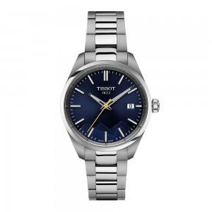 Tissot PR 100 Jungfraubahn 34mm T150.210.11.041.01 Quartz Ανοξείδωτο ατσάλι Μπρασελέ Μπλε χρώμα καντράν
