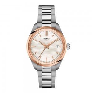 Tissot PR 100 34 MM T150.210.21.111.00 Quartz Ανοξείδωτο ατσάλι Μπρασελέ Φίλντισι χρώμα καντράν